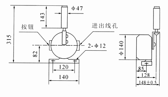 杰航跑偏开关XLPP-J-20-45输送机跑偏开关