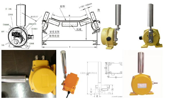 PNS-1傾斜輸送機兩級跑偏開關KBW-220P防爆兩級跑偏開關