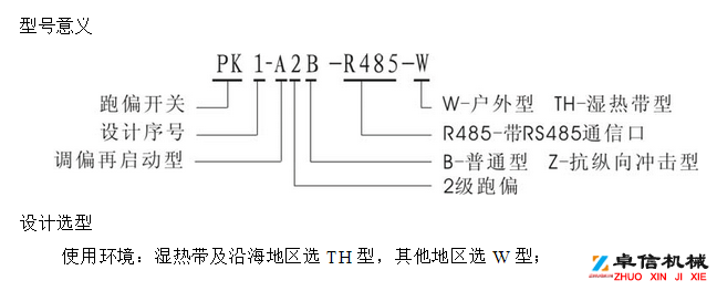 防偏开关 跑偏开关PK1-2B-R485-THKBW-220p跑偏控制器工厂直供